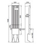 Standgehäuse GFK IP44 B320xH1595xT225mm ET225mm geschl