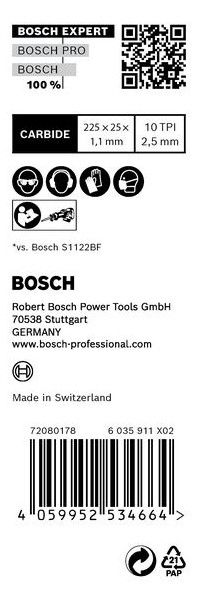 Bild Säbelsägeblatt Expert S 1155 HHM Pack a 10 St Bosch-3
