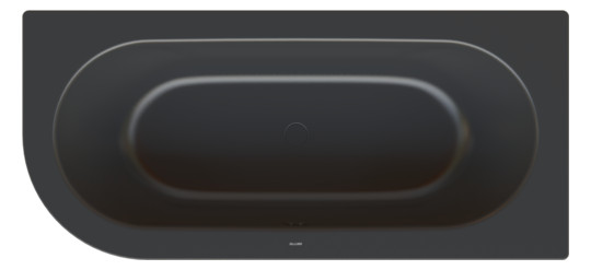 Badewanne BetteStarlet V Silhouette-6690 ebony, 175x80x42cm, mit Schürze