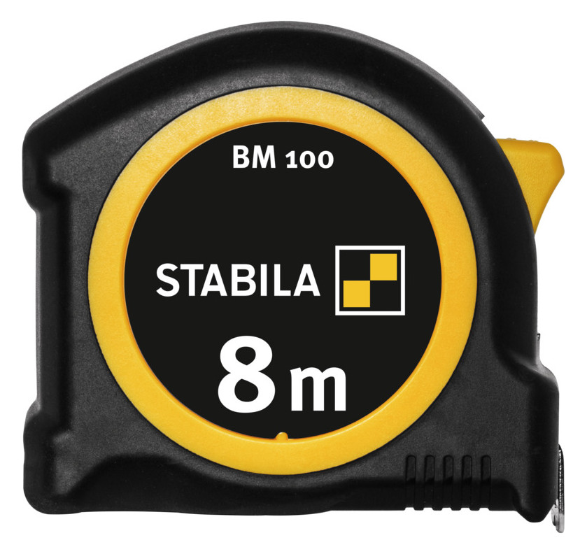 Bild Taschenbandmaß BM 100 8 m metrische 1000er-Skala - STABILA-1