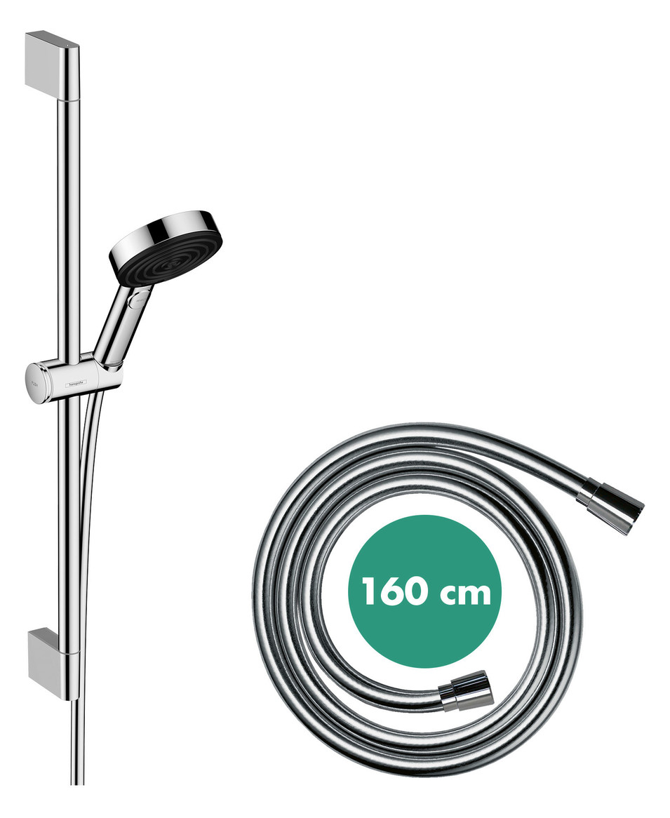 hansgrohe Brauseset Pulsify Select 105 669 mm Brausestange, chrom, Relaxation, 3jet