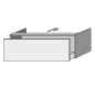 SA Anbau-/Solitärschrank mit Auszug 2morrow (L2236) 340x1000x520 Weiß-Matt