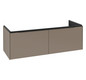 V&B Waschtisch-Unterschrank Subway 3.0 127,2x42,9x47,8cm, ohne LED/Griff Volcano black, taupe