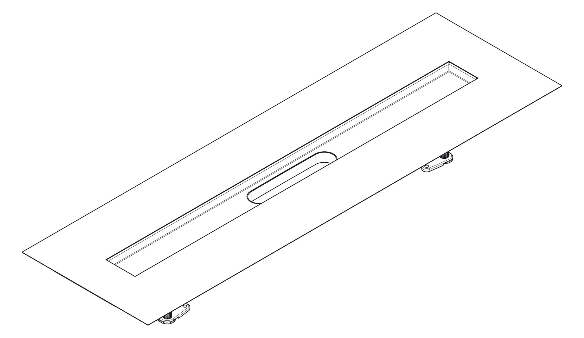 hansgrohe uBox universal Installationsset 900 mm, für Duschrinnen Fertigsets