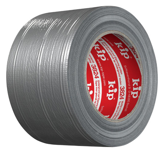 kip-Steinband 3824, silber - 75mm x 50m