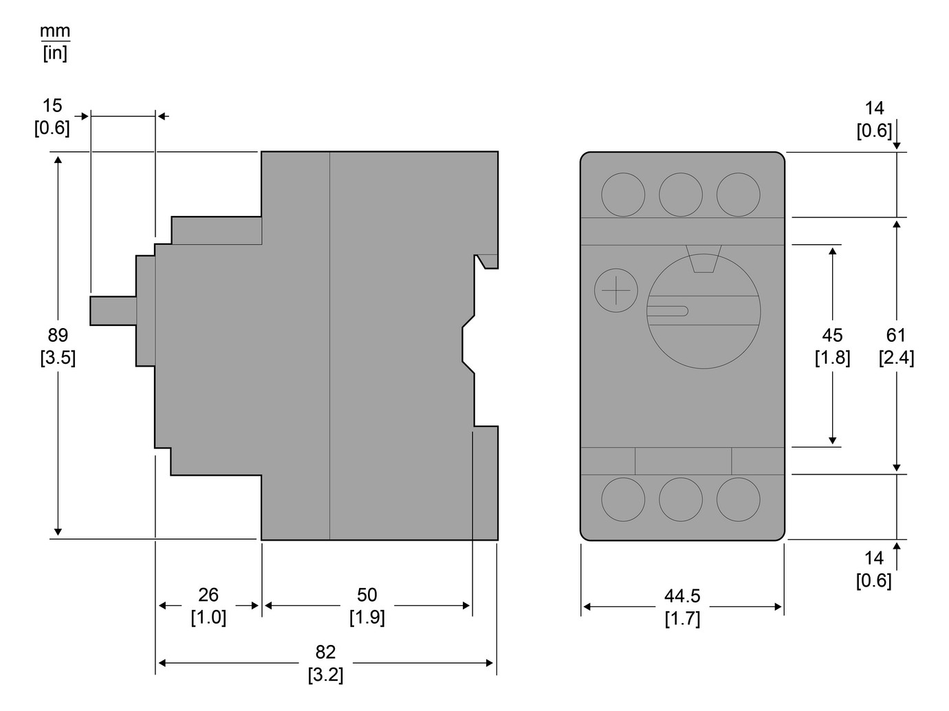 Motorschutzschalter 3p 9-14A 14A/Iu 690V Einb Festeinbau IP20 thermomagnetisch