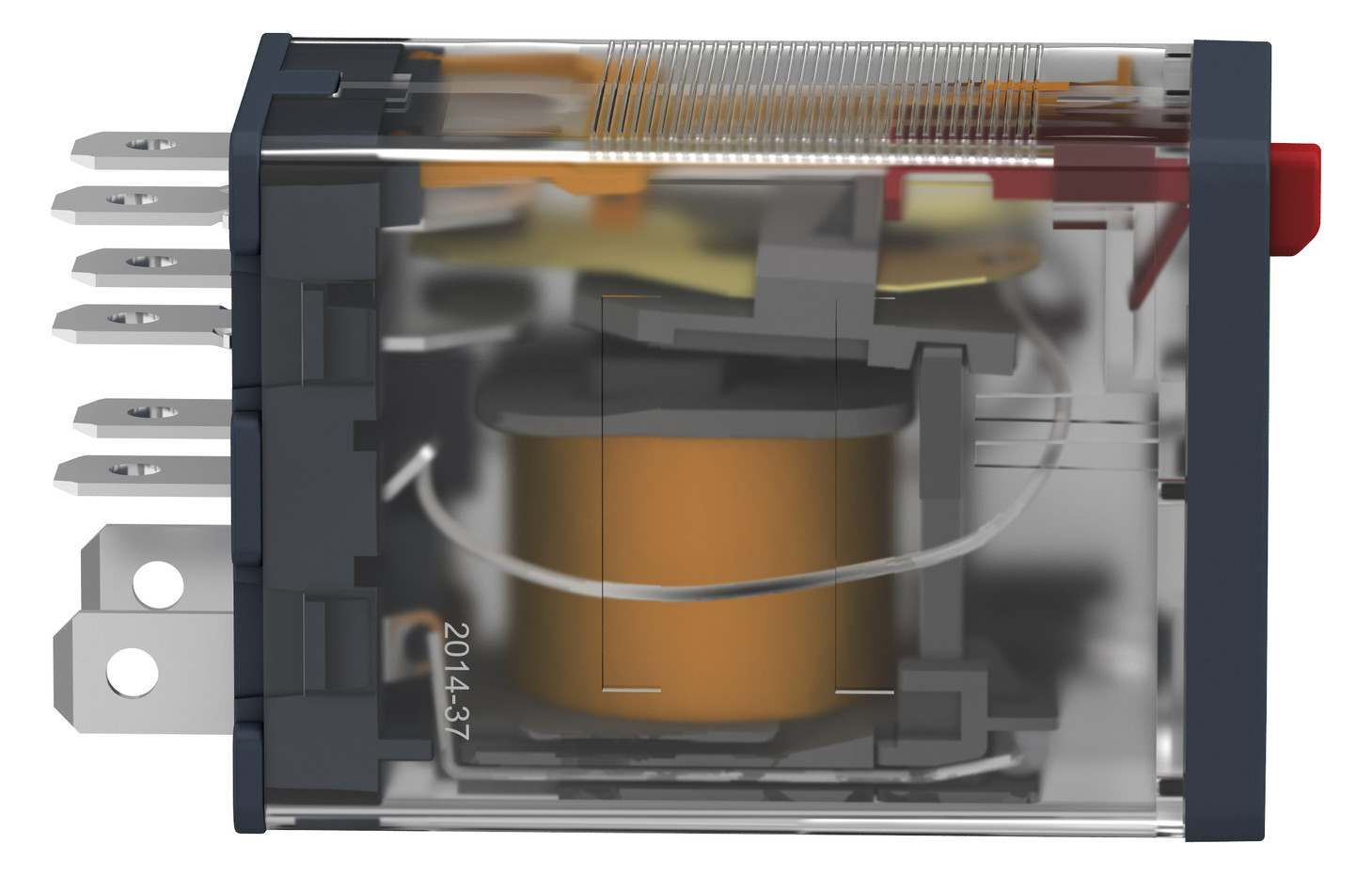 Schaltrelais 120V/AC 2W IP40 21x27x53mm Steckanschl