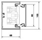 Geräteeinbaukanal Kst 100x68mm lgr GEB-K RAL7035 unbeh 5750qmm 2000mm