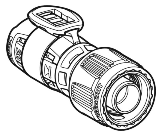 Geberit Übergang FlowFit mit Masterfix, Ø 16 mm