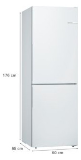 Kühl-/Gefrierkombi Stand Serie 4 E ws 193/94l 228kwh 1760x600x650mm
