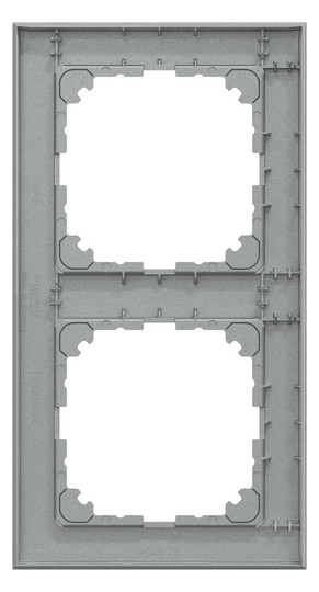 Rahmen 2f alu mt M-Pure Kst f.GEB-K Unterputzmontage Thermopl