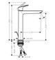 hansgrohe Waschtisch-Einhebelmischer 240 Fine Logis mit Zugstangen-Ablaufgarnitur, chrom