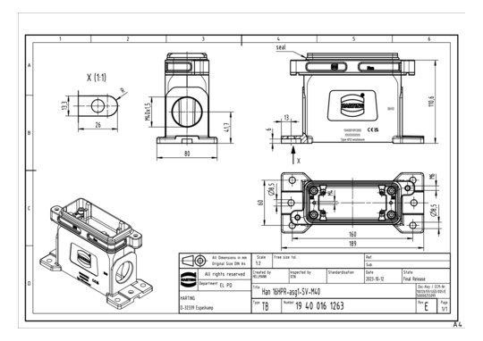 HART Han 16HPR-asg1-SV-M40   19400161263 