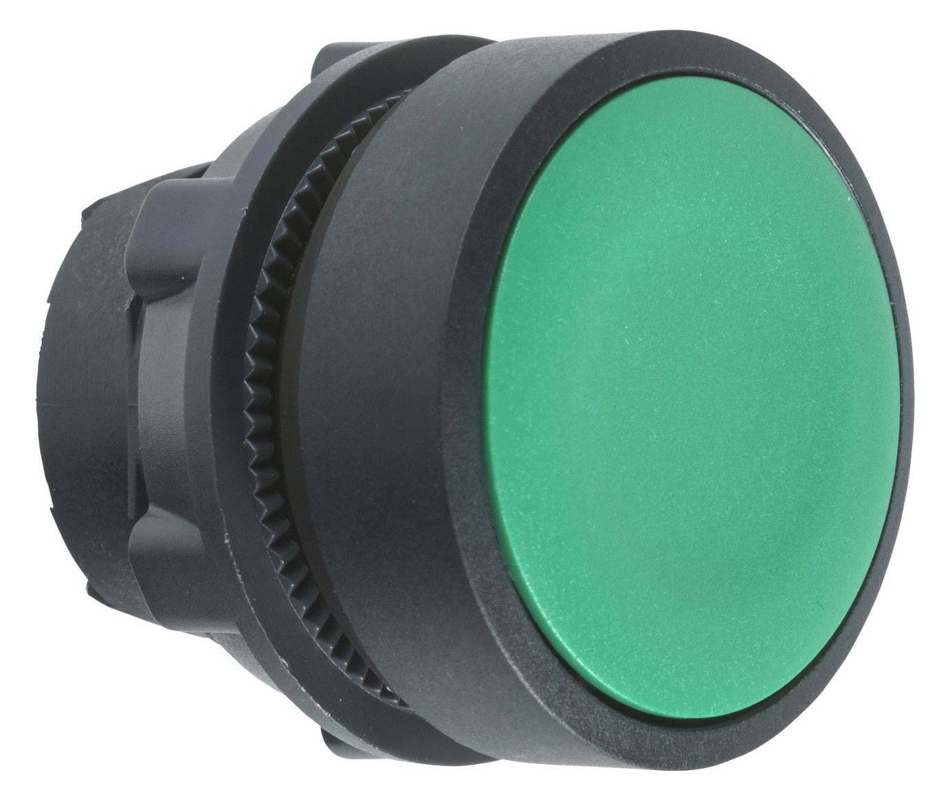 Drucktaster Front 1f gn Ø22mm rnd IP66 Tastend