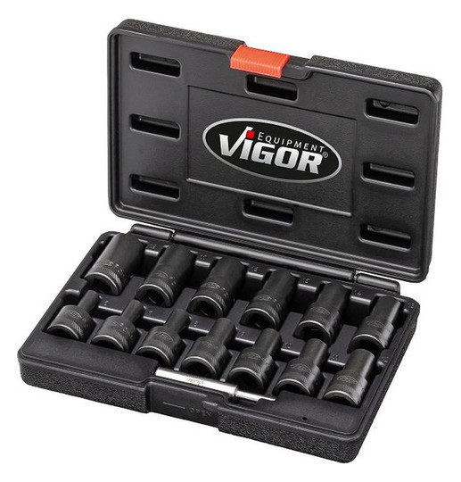 VIGOR-Spiralnutenausdreher- Einsatz-Satz - 7-teilig, 21-32mm