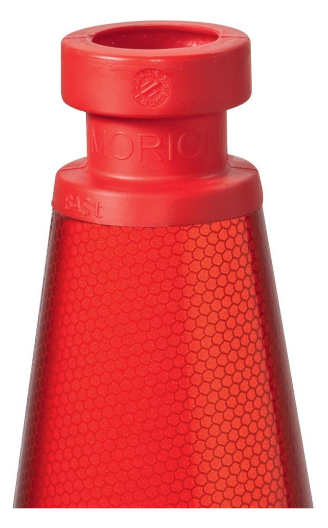 Bild MORION-Reflexkegel-EU 750 Typ A, rot-wei ss reflekt.-1