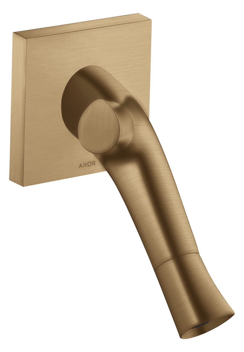 hansgrohe Fertigmontageset Axor Starck Organic UP-2-Griff-Waschtisch-Armatur, Auslauf 187mm, brushed bronze