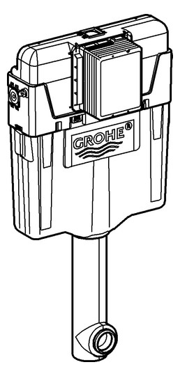GROHE WC-UP-Spülkasten GD 2 6-9 l, einstellbar