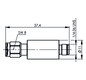 Koax-Kupplung SMA Stecker/Buchse 6Ohm ger