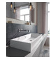 Kaldewei Aufsatzwaschtisch PURO S 3176, 90 x 38,5 cm, warm grey 60, mit Überlauf, ohne Hahnloch