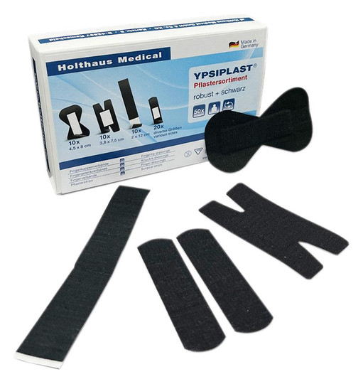 Holthaus Medical-Pflastersortiment Ypsiplast, schwarz -...