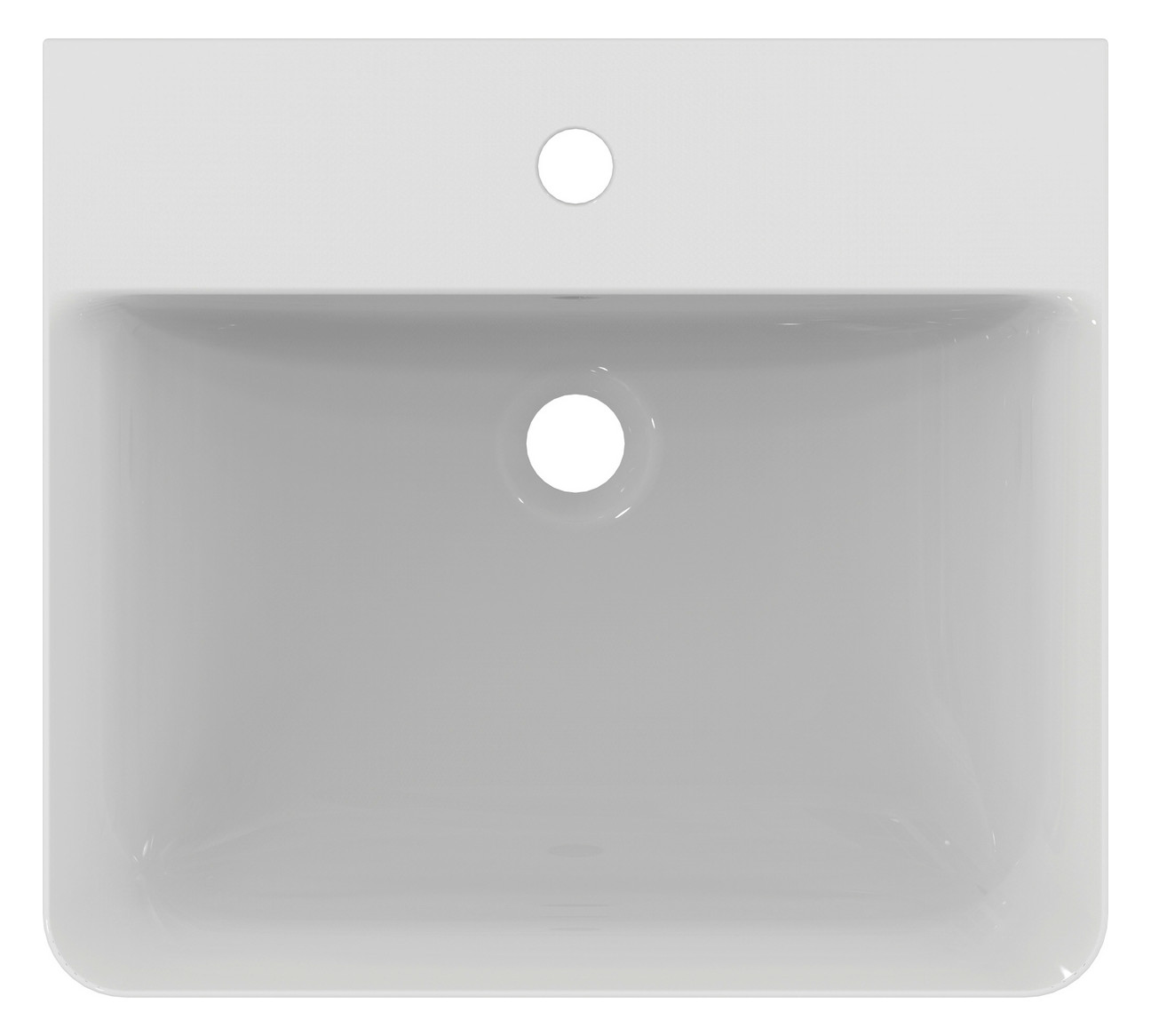 Ideal-Standard Waschtisch Connect Air 50x45x16cm, mit Hahnloch und Überlauf, weiß