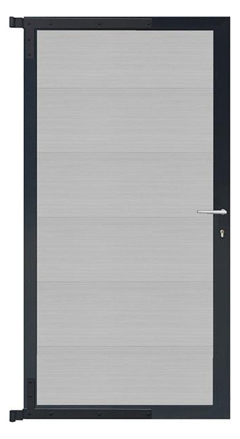 Bild MAX-XL-Tor-Komplettset 90 x 173 cm, Rahm en anthrazit Füllung smoke white - n.a.-0