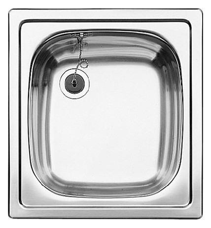 Blanco Einbau-Becken TOP EE 43,5 x 47 x 15 cm, Edelstahl, ohne Ablauffläche