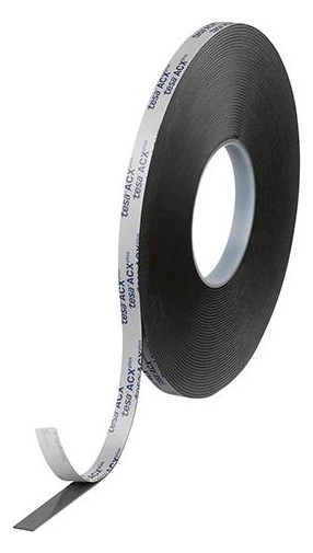 tesa-Doppelseitiges Klebeband ACXplus 7076, schwarz - 18m...