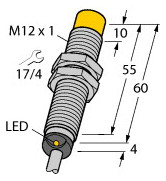 Turck Induktiver Sensor    NI4-M12-AZ31X 