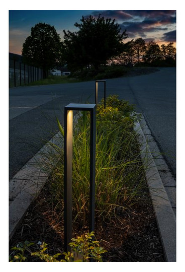LED-Pollerleuchte 9W IP54 3000K 700lm graphit 1LED Alu Gl_tr