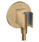 hansgrohe Portereinheit Axor Fixfit rund, mit Rückflussverhinderer, integrierte Haltefunktion, brushed bronze