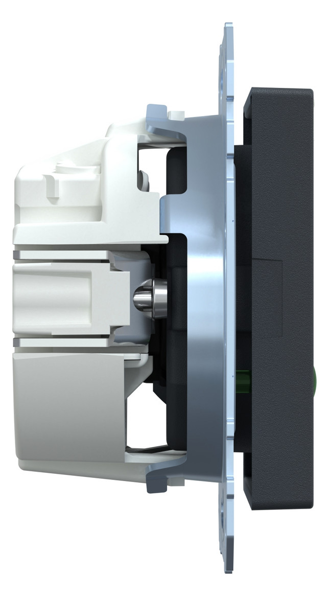 Steckdose 1f anth mt System M UP m.BS IP20 Mit erhöhtem Berührungsschutz