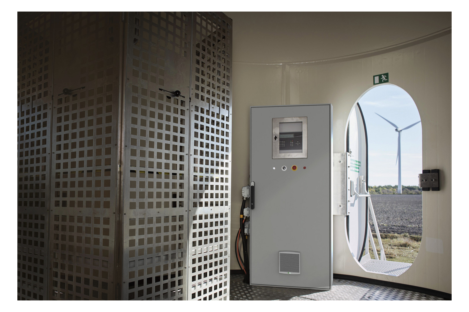 Standschrank ST IP55 B1000xH1800xT400mm m.MPL pulverbesch