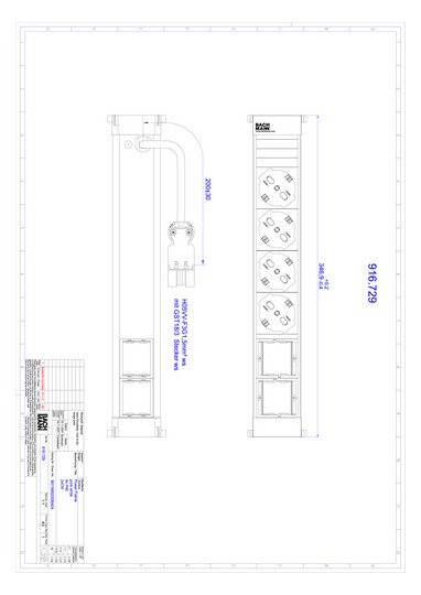 Bachmann POWER FRAME 4xP40 2xCM  916.729 