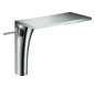 hansgrohe Waschtisch-Einhebelmischer 220 Axor Massaud Ausladung 200mm, unverschließbare Ablaufgarnitur, chrom