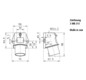 CEE-Aufbaugerätestecker 3p 16A 16A IP44 230V/bl 6h Schraubkl rechtw Kst
