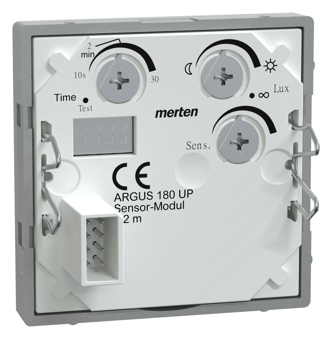 Präsenzmeldersensor UP System M UP 180° alu 2,2m IP20 Vernetzbar