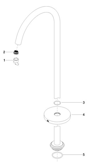 Dornbracht Wannenauslauf META ohne Umstellung, für freistehende Montage, schwarz matt