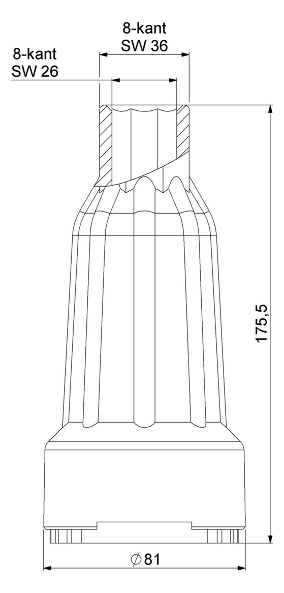 Deltamess Montageschlüssel für Unterputz