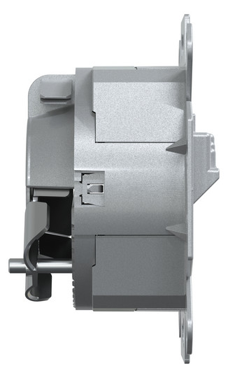 Anschlussdose Cat6 pws 2xRJ45 Kanaleinb Bodentank/Unterflur RAL1013 schräg LSA