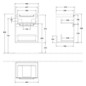 V&B Waschtisch-Unterschrank Subway 2.0 48,5x59x38cm, Griff chrom, Cashmere Grey