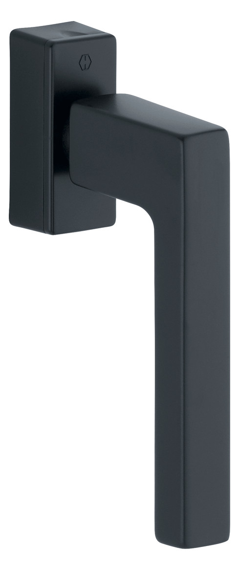 Bild Drehkipp-Fenstergriff, Austin 0769/UD9024, mit eckiger Rosette, Vierkant 7x 20-30, schwarz matt - HOPPE-0