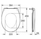 GROHE WC-Sitz Bau Keramik mit Deckel, alpinweiß