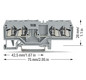 Reihenklemme 0,08-2,5qmm Serie 280 10A 1Etage 4kl gr Hutschiene TH35