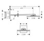 hansgrohe Kopfbrause Axor mit Brausearm, 250x250mm, 2jet, chrom