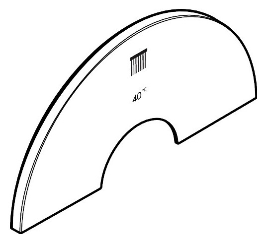 AX Blende rund Th.Sel.bedr. 40Grad+KB Axor ShowerSel.ID UP 2V BBR