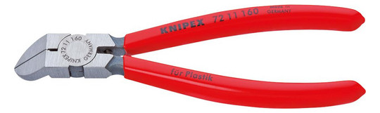 KNIPEX-Kunststoff-Seitenschneider, 45º 7211 - 160 mm