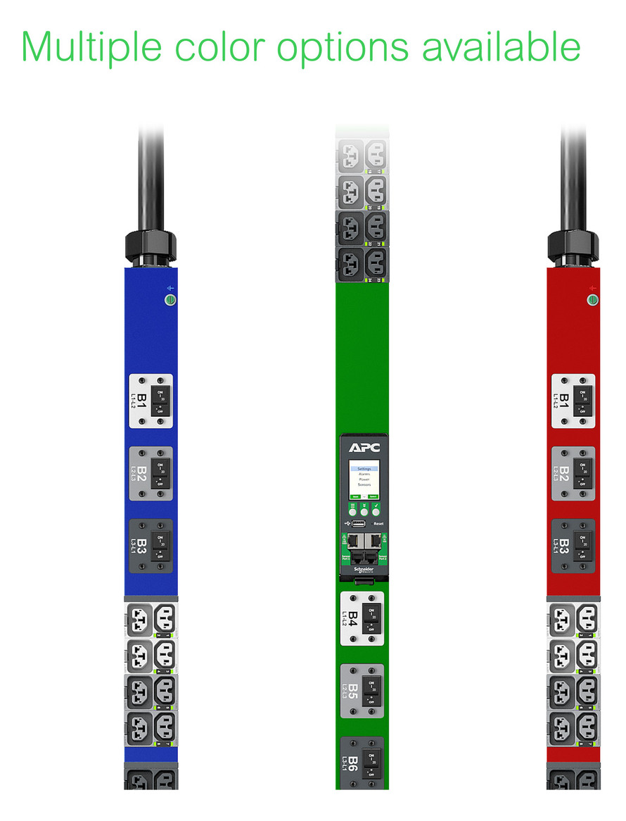 Rack-Stromverteilung 20Steckd 20xC13 20xC19 230V m.Display m.LED-Anz