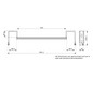 Tragschiene 43x592x126mm Metall